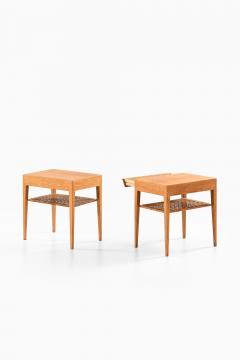 Severin Hansen Set of 2 Bedside Tables in Cane and Oak by Severin Hansen 1950s - 4507706
