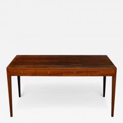 Severin Hansen Severin Hansen for Haslevs M belfabrik Rosewood 4 Drawer Scandinavian Desk 1960s - 4207855