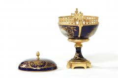 Sevres Porcelain Dore Bronze Mounted Covered Centerpiece - 1334543
