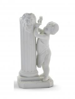 Sevres Style Bisque Porcelain Decorative Figural Pair Vases - 3546334