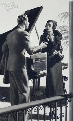 Seymour Alling Ball Magazine Story Illustration RedBook or The Saturday Evening Post - 3404157