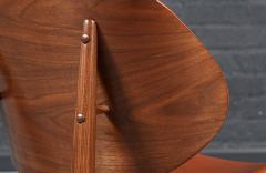 Seymour J Wiener Mid Century Clam Shell Leather Chairs by Seymour J Wiener for Kodawood - 4690789