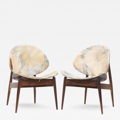 Seymour James Weiner Seymour James Weiner for Kodawood Mid Century Clam Shell Chairs Pair - 3893733