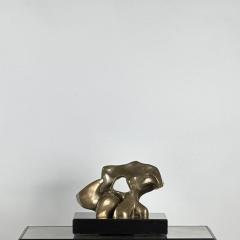 Seymour Rosenwasser Rare Patinated Bronze Abstract Sculpture by Sy Rosenwasser - 3979695