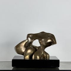 Seymour Rosenwasser Rare Patinated Bronze Abstract Sculpture by Sy Rosenwasser - 3979696