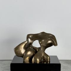 Seymour Rosenwasser Rare Patinated Bronze Abstract Sculpture by Sy Rosenwasser - 3979697