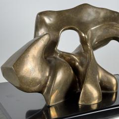 Seymour Rosenwasser Rare Patinated Bronze Abstract Sculpture by Sy Rosenwasser - 3979700