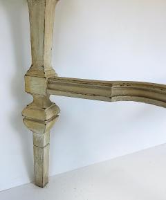 Shabby Chic Antique Wood Console Tables Faux Marble Painted Tops a Pair - 4416345