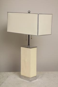 Shagreen AERO Tall Woodblock Table Lamp - 1115826