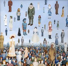 Shaleen Pedersen Surreal Landscape with Floating People - 4437033