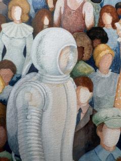 Shaleen Pedersen Surreal Landscape with Floating People - 4437040