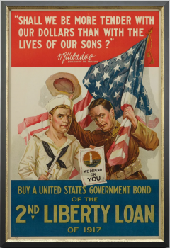 Shall We Be More Tender With Our Dollar Vintage WWI 2nd Liberty Loan Poster - 3738018