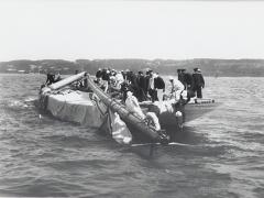 Shamrock dismasted by Kirk and sons of the famous j class yacht Shamrock  - 4395454