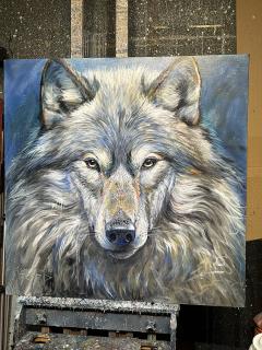 Shannon Ford WIP Wolf Portrait - 4297565