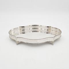Shaped Galley Tray Silver Plate England circa 1950 - 4243094