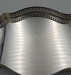 Shaped Galley Tray Silver Plate England circa 1950 - 4243097