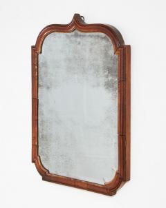 Shaped Walnut Queen Anne Mirror - 4201906