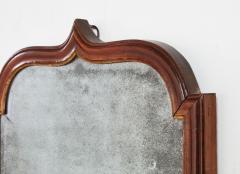 Shaped Walnut Queen Anne Mirror - 4201907
