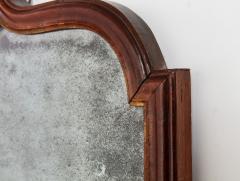 Shaped Walnut Queen Anne Mirror - 4201909