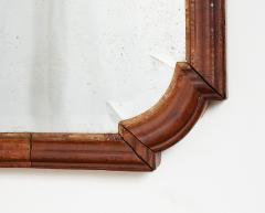Shaped Walnut Queen Anne Mirror - 4201910