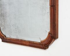 Shaped Walnut Queen Anne Mirror - 4201912