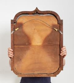 Shaped Walnut Queen Anne Mirror - 4201913