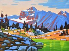 Sharon Bott Study of Nicholas Botts Daybreak Jasper National Park - 4580003