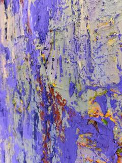 Sharon Cannon Lavender Abstract Oil Painting Textural Modern Art - 4580753