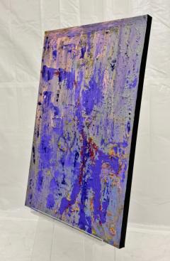 Sharon Cannon Lavender Abstract Oil Painting Textural Modern Art - 4580756