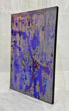 Sharon Cannon Sharon Cannon Lavender Abstract Oil Painting Textural Modern Art - 4725222