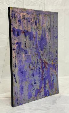 Sharon Cannon Sharon Cannon Lavender Abstract Oil Painting Textural Modern Art - 4725224