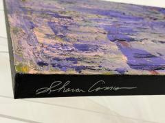 Sharon Cannon Sharon Cannon Lavender Abstract Oil Painting Textural Modern Art - 4725225