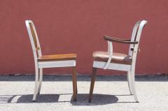 Shaw Walker Pair of Aluminum and Maple Chairs by Shaw Walker - 3653005