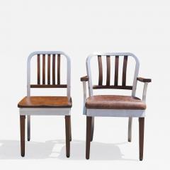 Shaw Walker Pair of Aluminum and Maple Chairs by Shaw Walker - 3665196