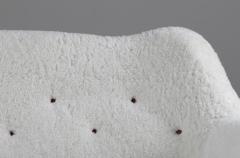 Sheepskin Sofa Loveseat by Sten Wic ns M belfabrik 1950s Sweden - 1143960