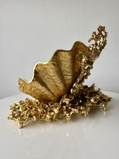 Shell centerpiece sculpture of gilded bronze Attrb Claude Victor Boeltz - 4496025