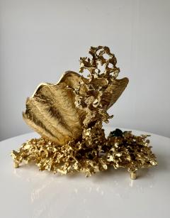 Shell centerpiece sculpture of gilded bronze Attrb Claude Victor Boeltz - 4496026