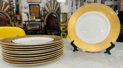 Shelley dining plates with Gold Trim Set of 12 - 2889256