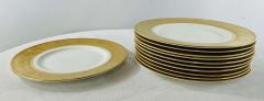 Shelley dining plates with Gold Trim Set of 12 - 2889257