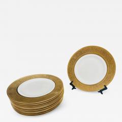 Shelley dining plates with Gold Trim Set of 12 - 2890746