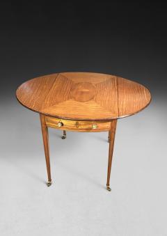 Sheraton Period Satinwood and Kingwood Pembroke Table - 4314504