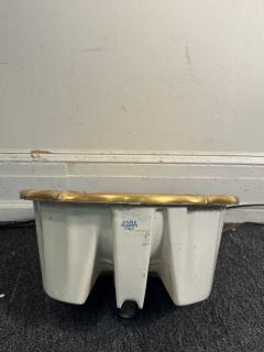 Sherle Wagner International BEAUTIFUL GOLD CERAMIC SINK BY SHERLE WAGNER - 4496389