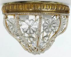 Sherle Wagner International Sherle Wagner Flush Mount Crystal Beaded Lighting Fixture - 3918671