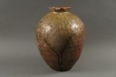 Shigaraki Glazed Stoneware Vase - 3686366