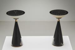 Shigeaki Asahara Pair of Ziggurat Table Lamps by Shigeaki Asahara for Stilnovo Italy 1980s - 4604417