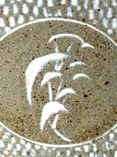 Shimaoka Tatsuzo Japanese Ceramic Jar with Inlay Design Tatsuzo Shimaoka with Tomobako - 4594399