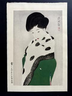 Shinsui Ito Japanese Large Woodblock Print It Looks Like Snow by Ito Shinsui - 4607771