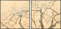Shirayama Shunp Blooming Plum Trees and Birds ca 1915 - 3995832
