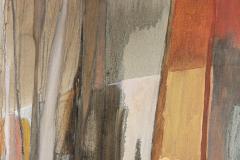 Shirley n e Moss Rapp Mariani Mid Modern Abstract Painting Oil On Board American 1970 s  - 2331957