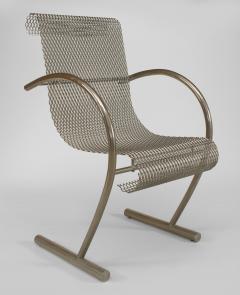 Shiro Kuramata Pair of Japanese Post War Design 1960s Steel Wire Mesh Sing Sing Armchairs - 424803